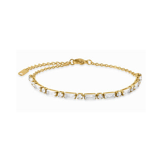 Troli Faszinierendes vergoldetes Armband mit Kristallen 