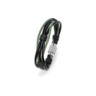 Troli Herrenarmband Schwarz Und Verde 