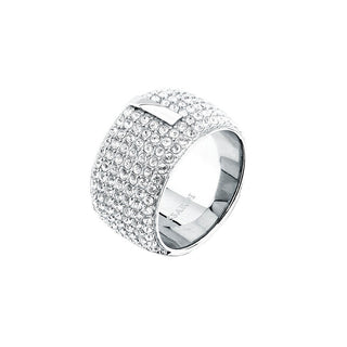 Trussardi Anello Cristalli T-Round Circuito 56 mm — Anello