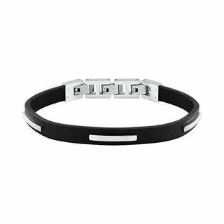 Trussardi Herrearmbånd i sort læder T-Leather Tjaxz10 