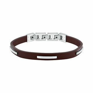 Trussardi Herrearmbånd i brunt læder T-Leather Tjaxz11 
