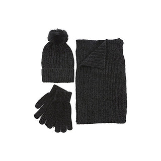 Verde Komplettset für Damen: Mütze, Schal und Handschuhe 