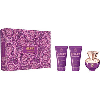 Versace Dylan Purple Edp 50 ml + Gel Doccia 50 ml + Lozione Corpo 50 ml — Set profumo