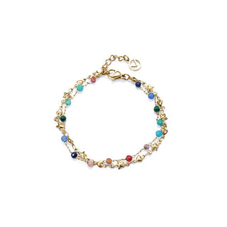 Viceroy Bracciale Doppio Placcato Oro Perline Kiss — Bracciale