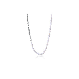 Viceroy Collana Uomo Acciaio Perle Vere — Collana
