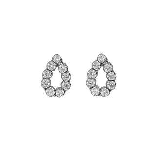 Victoria cruz Orecchini Argento Cristalli Teardrop A5533-07Ht — Orecchini