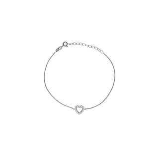 Victoria cruz Bracciale Argento Cuore Perle Sera A5576-00Hp — Bracciale