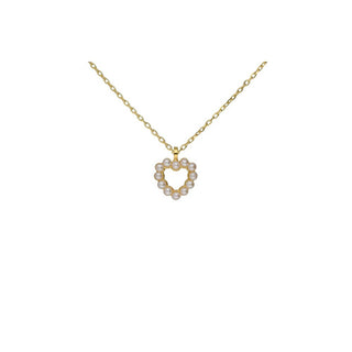 Victoria cruz Collana Oro Cuore Perle Sera A5575-00Dg — Collana
