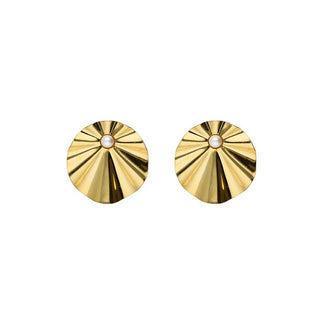 Victoria cruz Orecchini Oro Perla Sintetica Alpina A5452-00Dt — Orecchini