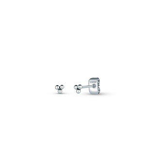 Vuch Boucles d’oreilles minimalistes en acier Irakli Silver 