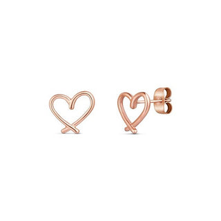 Vuch Orecchini Emery Cuore Oro Rosa — Orecchini