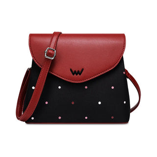 Vuch Borsa A Tracolla Byrsa Dotty Wine — Borsa a tracolla