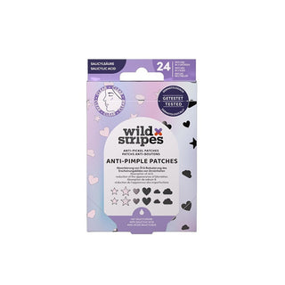 Wild Stripes Parches hidrocoloides antiacné con ácido salicílico Holo Clear (Parches antiimperfecciones) 24 piezas 
