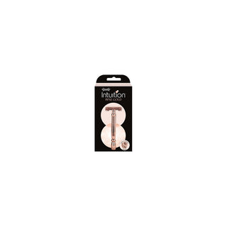 Wilkinson Sword Rasoio Da Donna In Metallo Intuition Double Edge Rose Gold + 10 Lame — Rasoio di sicurezza