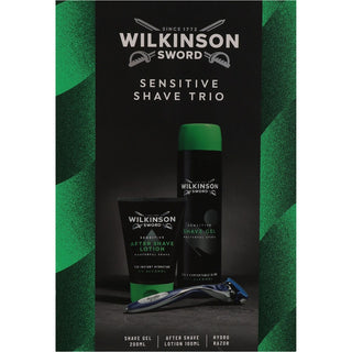 Wilkinson Sword Set Regalo Per La Rasatura Sensitive Shave Trio — Set rasatura