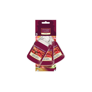 Yankee Candle Etiqueta de papel para coche Ciliegia Nera 3 piezas 