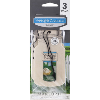 Yankee Candle Algodón para coche (Algodón limpio) 3 piezas 