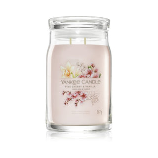 Yankee Candle Vela aromática Signature en vidrio grande Rosa de Cereza y Vainilla 567 G 