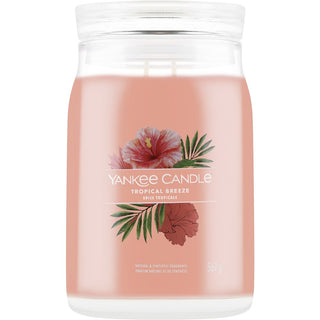 Yankee Candle Signature Tropical Breeze 567 g — Candela Aromatica in Vetro