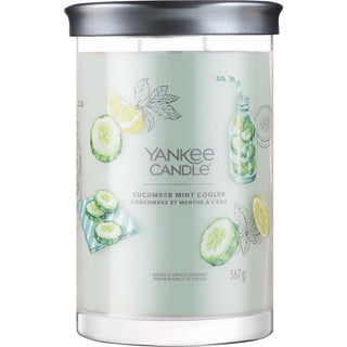 Yankee Candle Signature Tumbler Cucumber Mint Cooler Grande 567 g — Candela Profumata