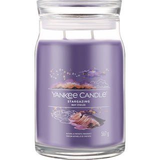 Yankee Candle Vela aromática Signature en vidrio grande Stargazing 567 G 