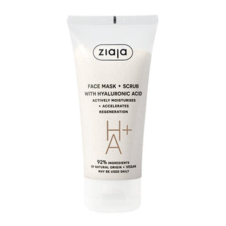 Ziaja Masque Peeling à l'Acide Hyaluronique (Masque Visage + Gommage) 55 Ml 