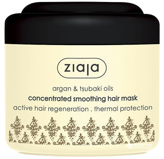 Ziaja Masque lissant pour cheveux secs et abîmés Argan (Concentrato D Maschera Lisciante Per Capelli) 200 Ml 