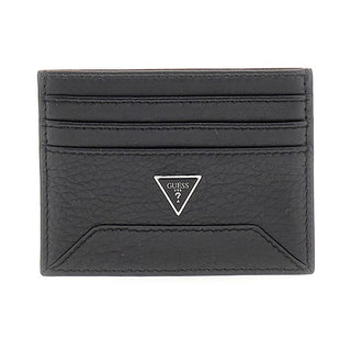Guess Porta Carte di Credito Pelle Nero — Portafoglio