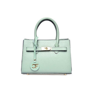 Carla Ferreri Celadon Leather Handbag for Women 