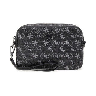 Guess Borsa A Tracolla Da Uomo pmmilop5245 bianco e nero — Borsa a tracolla