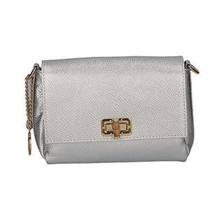 Caprice Borsa A Tracolla In Pelle Da Donna argento — Borsa a tracolla