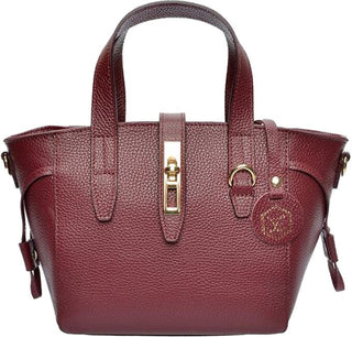 Luisa Vannini Borsa A Mano In Pelle 127 vino — Borsa a mano