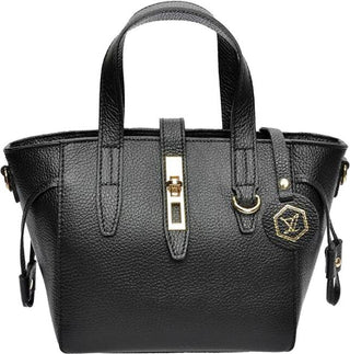 Luisa Vannini Borsa A Mano In Pelle 127 nero — Borsa a mano