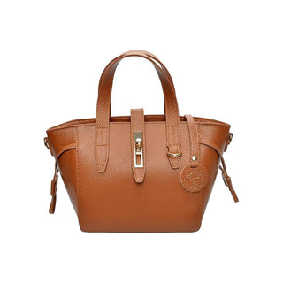 Luisa Vannini Borsa a Mano in Pelle 127 Cognac — Borsa a mano