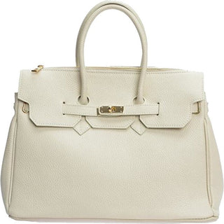 Luisa Vannini Borsa a Mano in Pelle Beige — Borsa a mano