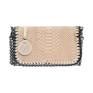 Luisa Vannini Borsa a Tracolla in Pelle 8060 Fango — Borsa a tracolla