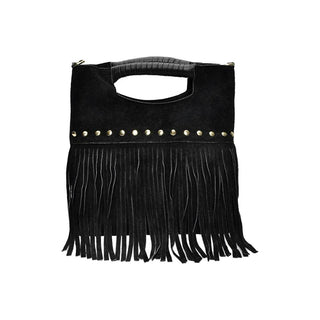 Luisa Vannini Borsa A Mano In Pelle Da Donna 8189 nero — Borsa a mano