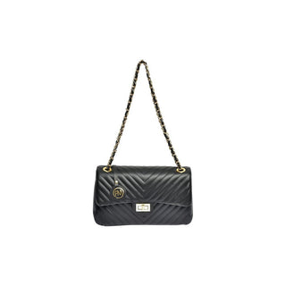 Roberta M Borsa A Mano In Pelle 2213 Nero — Borsa a mano