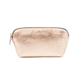 Segali Borsa in Pelle Etue Dorato — Borsa pelle