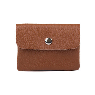 Segali Mini Portafoglio in Pelle Cognac — Portafoglio