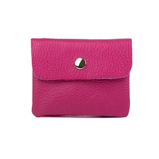 Segali Mini Portafoglio In Pelle fucsia — Portafoglio