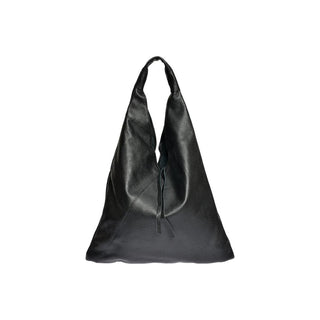 Anna Luchini Borsa A Mano In Pelle nera — Borsa a mano
