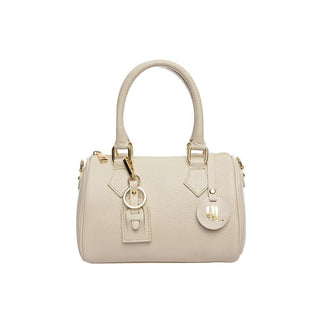 Anna Luchini Borsa A Mano In Pelle beige — Borsa a mano