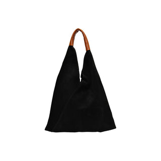 Anna Luchini Borsa A Mano In Pelle Nero Donna — Borsa a mano