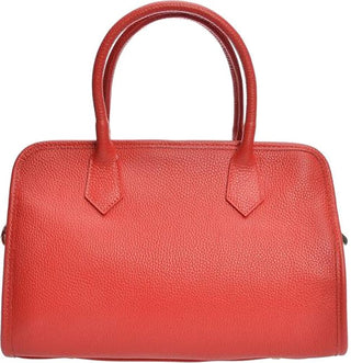 Anna Luchini Borsa A Mano In Pelle Rossa — Borsa a mano