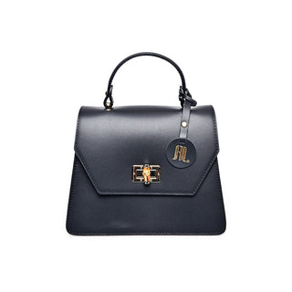 Anna Luchini Borsa A Tracolla In Pelle Nero — Borsa a tracolla