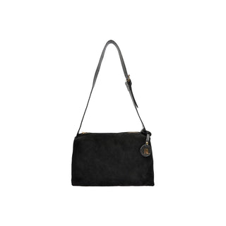 Anna Luchini Borsa A Mano In Pelle nero — Borsa a mano