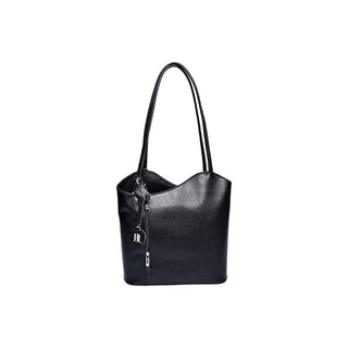 Anna Luchini Borsa A Mano In Pelle Nero Donna — Borsa a mano