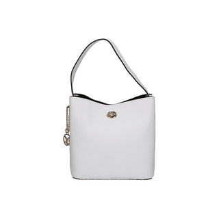 Caprice Borsa A Mano In Pelle Bianca Donna — Borsa a mano