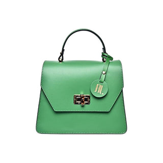 Anna Luchini Borsa A Tracolla In Pelle Verde Donna — Borsa a tracolla